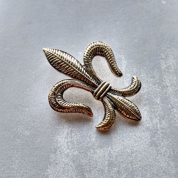 Fleur-de-lis Brooch/Pendant - Picture 2 of 5